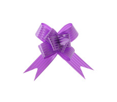 Бант-бабочка с принтом Полоски,3см, фиолетовый